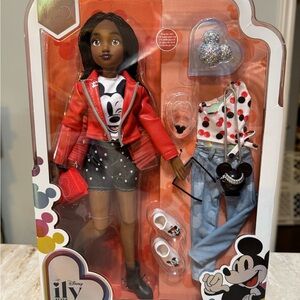 Disney Red and Black Dolls